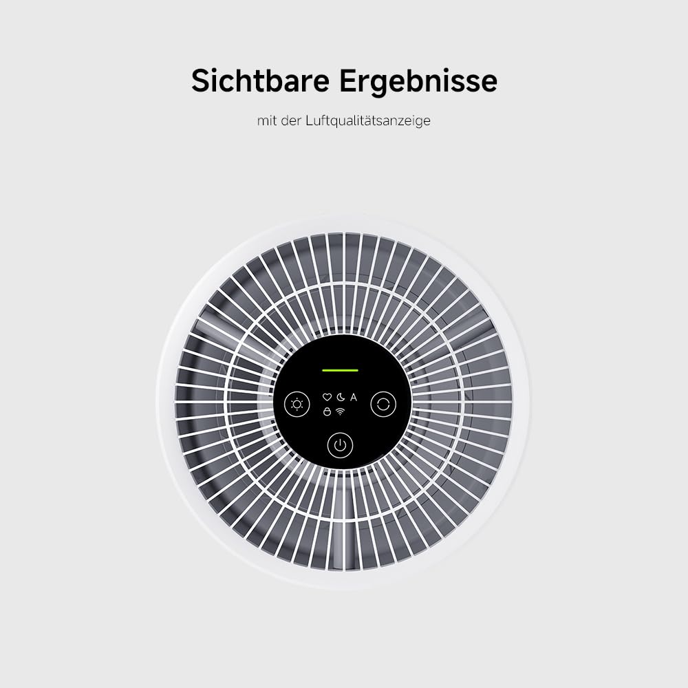 Xiaomi Smart Air Purifier 4 Compact Luftreiniger(beseitigt Bis Zu 99, 97% Tierhaare, Staub, Viren & Aerosole: PCADR 230m³/h, FCADR 76m³/h, Optimal Für 27m², App-& Sprachsteuerung), AC-M18-SC, WeiÃŸ