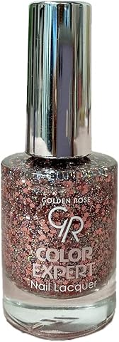 Golden Rose Color Expert Nail Lacquer Glitter No: 608 - Geniş Fırçalı Işıltılı Oje 10.2 ml
