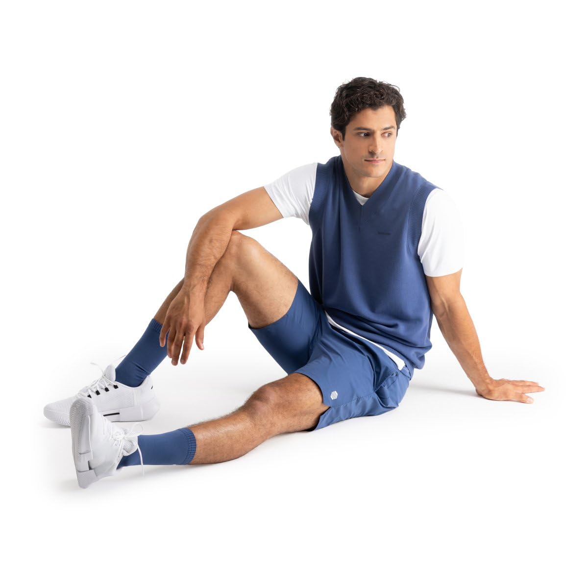 SIROKO - Short de Tennis Technique Velozix Blue