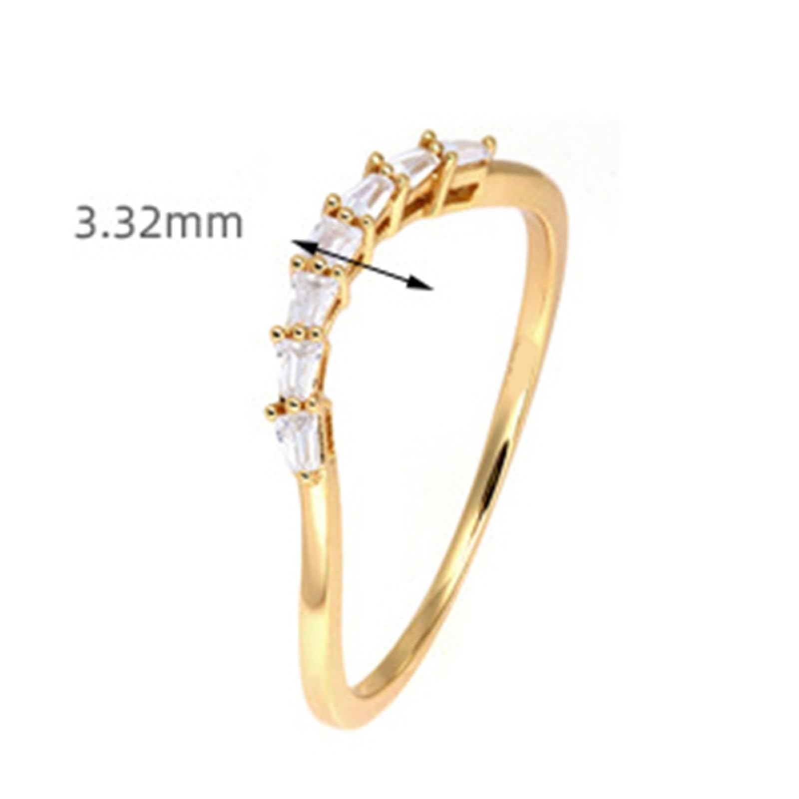 Anillo de compromiso de oro amarillo Au 375/585/750, trapezoidal, moissanita, filigrana, chic