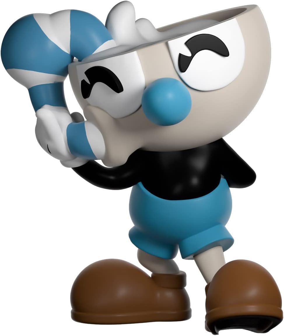 Youtooz Mugman Vinyl Figure, 3.7 Inch Mugman Action Figure, Cuphead Collection Based on Cuphead Games