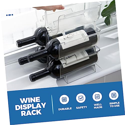 Soporte transparente para 4 botellas de vino SECFOU miniatura 7
