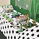 4Pcs Fußball-Tischdecken, rechteckige Sport-Ball-Tischabdeckungen für Kinder Fußball-Thema Fan-Sport-Veranstaltung Spiel-Tag Fußball-Geburtstag Party Supplies, 130 x 220cm