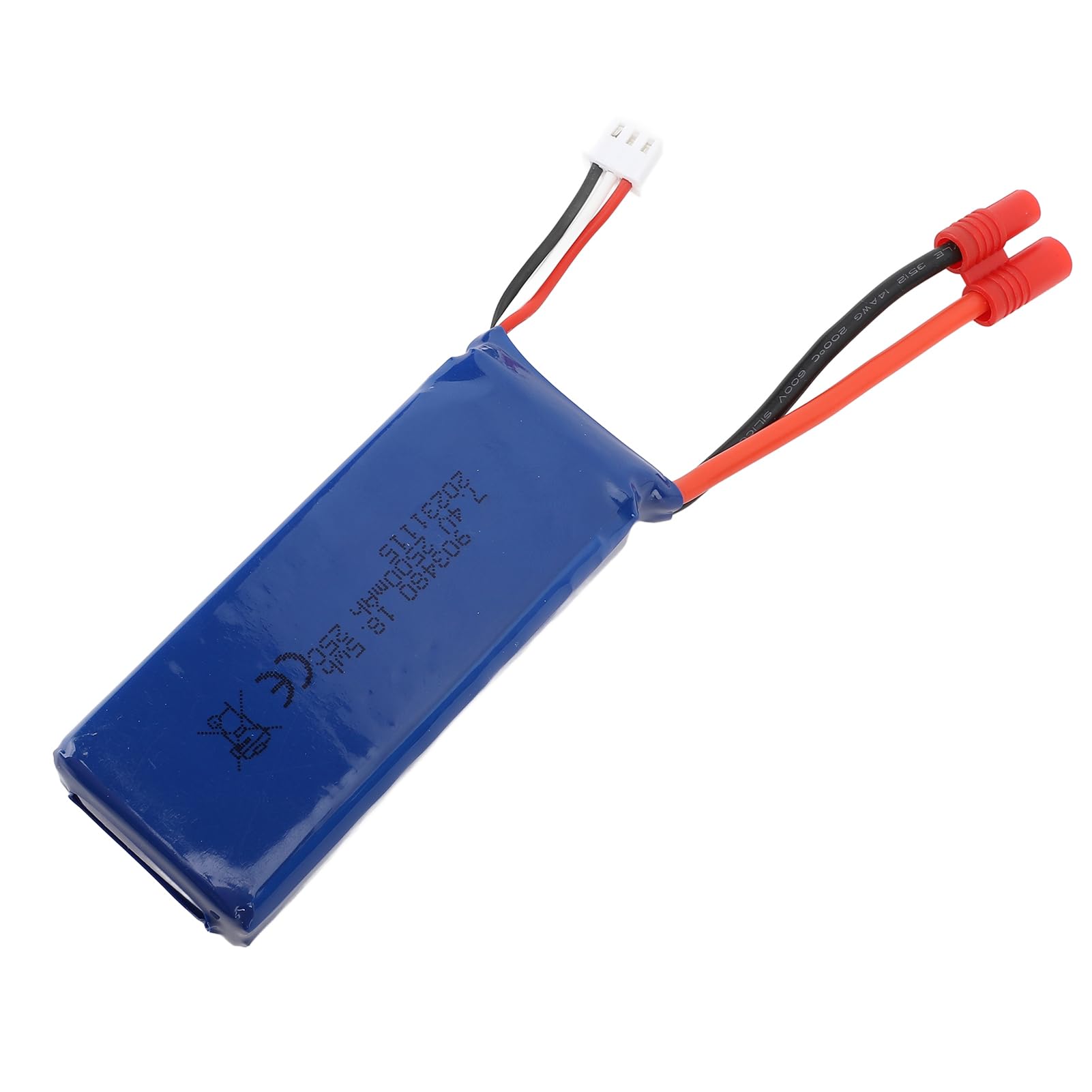 Alomejor Batterie Lipo, Décharge élevée Longue Vie Prévention surcharges 2500mAh 7.4V Batterie Drone for Pilotes Drones RC Professionnels Loisirs extérieurs