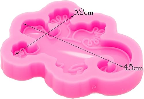 Miniatura 2 de Angel Wings Linda forma de serpiente de cuatro patas, moldes de silicona reutilizables de grado alimenticio, antiadherentes, galletas de chocolate,