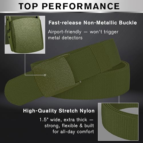 Image of TECEUM Tactical Belt - Heavy-Duty & Quick Release - Military, Work, Rigger, Duty & Utility Belt for Men