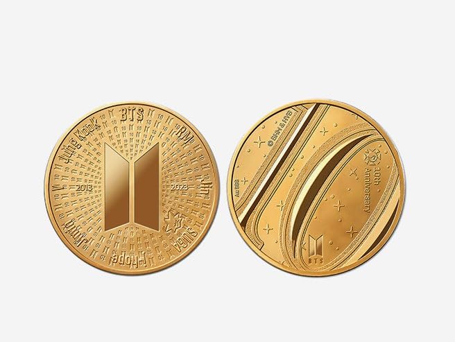 Amazon.co.jp: 韓国 2023年 BTS デビュー10周年記念 1/2オンス 