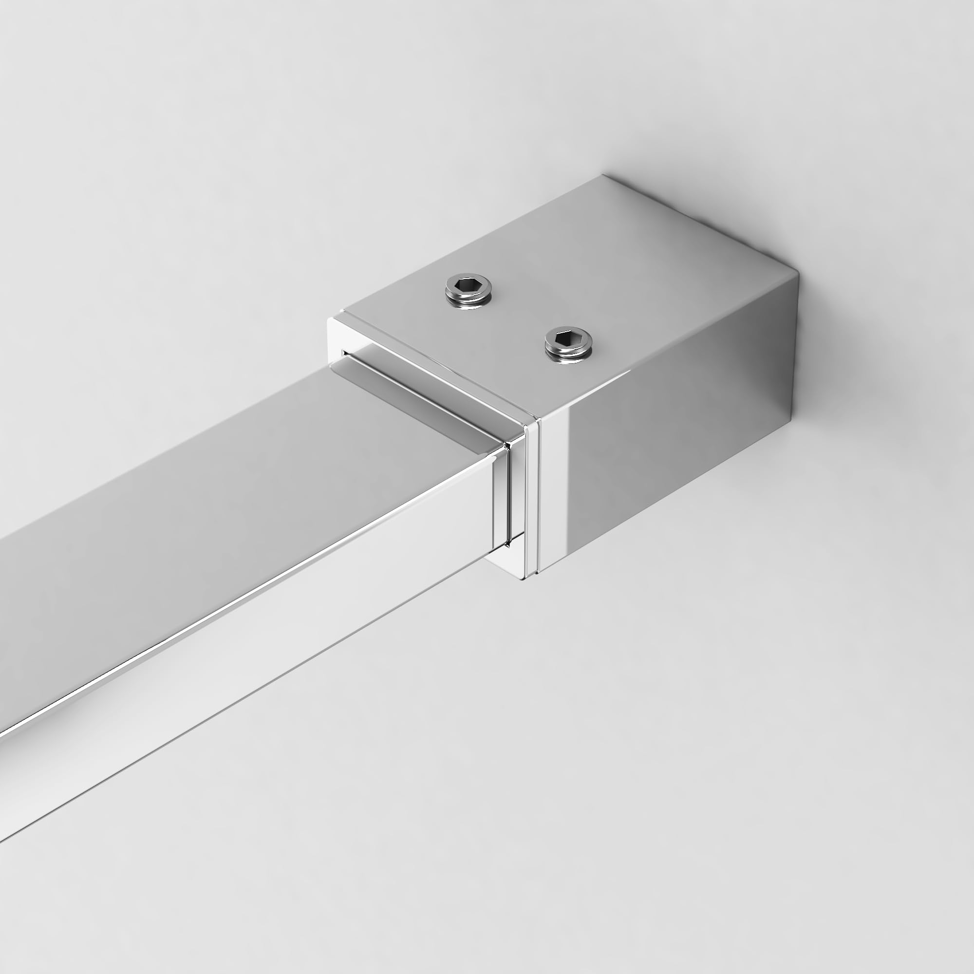 Boromal Haltestange Duschwand Haltestange für Duschwände Stabilisierungsstange Haltestange Stabilisator für Glasdicke 8-10 mm Dusche Duschwand Duschabtrennung Edelstahl 73-120cm