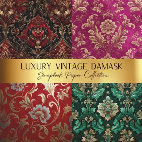 Luxury Vintage Damask Scrapbook Paper Collection: Spark Your Creativity With Our Beautiful Craft Papers For Card Making, Junk Journals, Cut Out Collage & Home Decor image 2