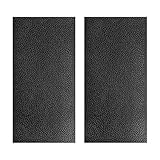 JNXIJ 2 PCS Leather Repair Patch Tape, 4 x 8 Inch Waterproof PU Leather Repair Tape for Car Seat, Self-Adhesive Patch Kit for Repairing Couch Chairs Furniture, Car Accessories (Black)