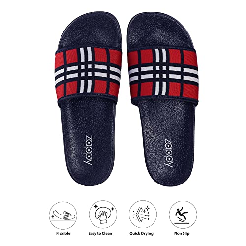 Image of ZAPPY Men's and Boy's Comfortable Flexible Super Soft Strap Slides Flip-Flop Slippers