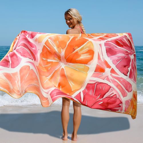 INYEEXUP Strandtuch XXL 90x180 cm Mikrofaser, Doppelseitig, Schnelltrocknend, Sandfrei, Weich und Leicht für Reise, Urlaub, Schwimmen & Camping