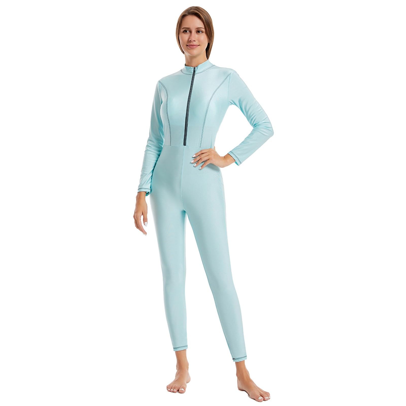 Muslimische Badeanzug Damen: Burkini Uv Rashguard Shape Bauchweg Swimsuits for Women Badebekleidung Push Up Große Größe Bademode Swim Suit Slim Fit Badeanzüge Schwimmanzug