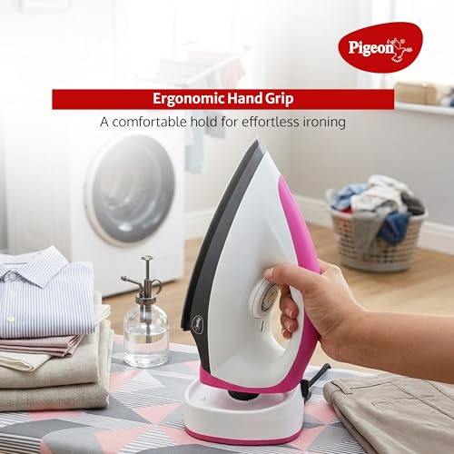 Image of PIGEON AUTOMATIC CORDLESS ELECTRICAL DRY IRON - PINK