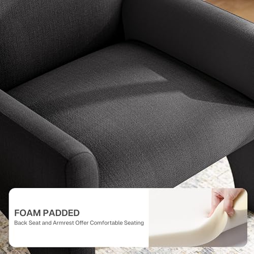 Sillón Diseño Moderno Tapizado Gris miniatura 5