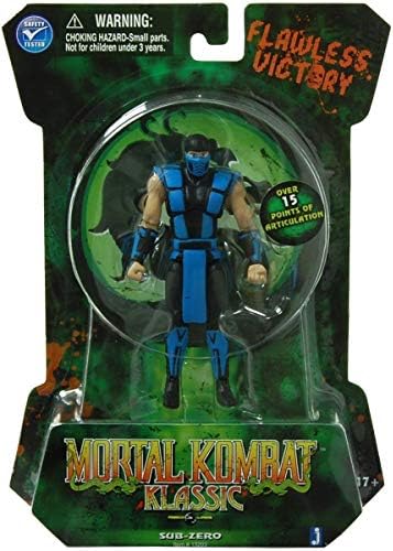Mortal Kombat Fully Articulated Classic 4" Mk2 Sub-Zero,Multi