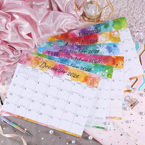 Magnetic Calendar 2025-2026 - JUL 2025 - DEC 2026, Calendar 2025-2026, Magnetic Monthly Calendar, 8" x 10", Tear-off Pad, 18 Months Calendar 2025-2026