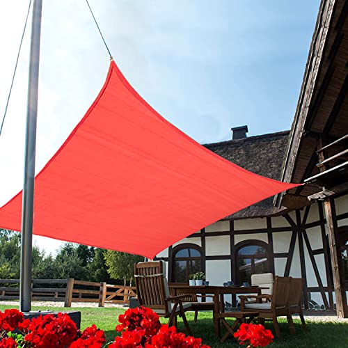 Image of KANAGAWA 12'x12' Sun Shade Sail Scarlet Curved Square