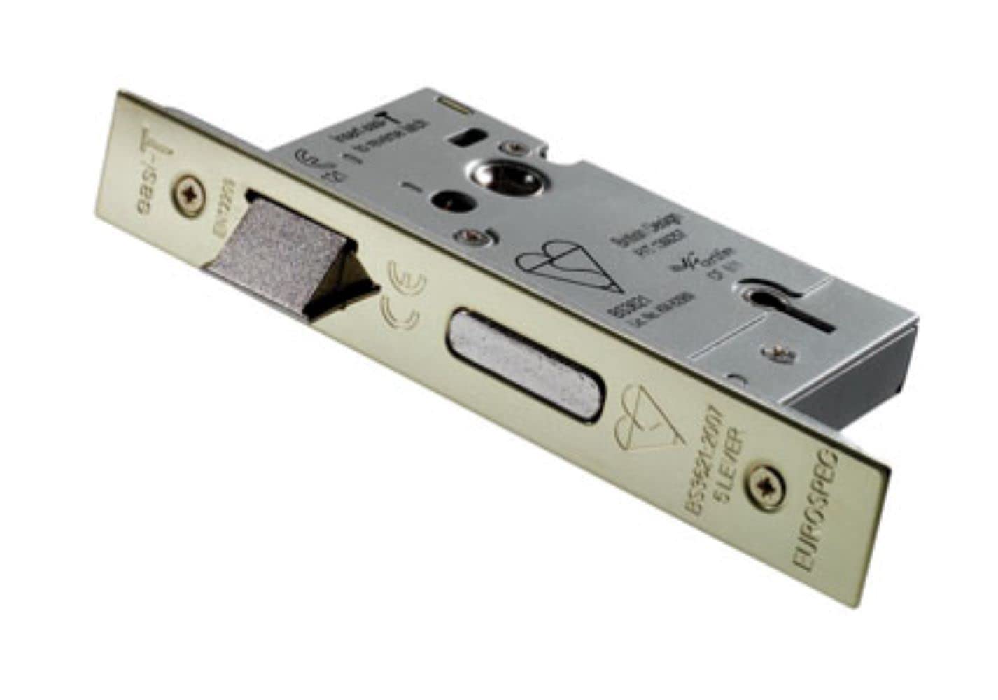 Eurospec Satinless Brass Easi - T 5 Lever Sashlock Bs 64Mm