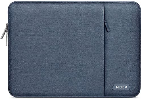 Image of MOCA Laptop Case 13 inch, 13 inch Laptop Sleeve Compatible with MacBook Air M3 M2 M1 2025-2018 / Pro M2 M1 2025-2016, Polyester Vertical Computer Sleeve Bag with Pocket,Blue