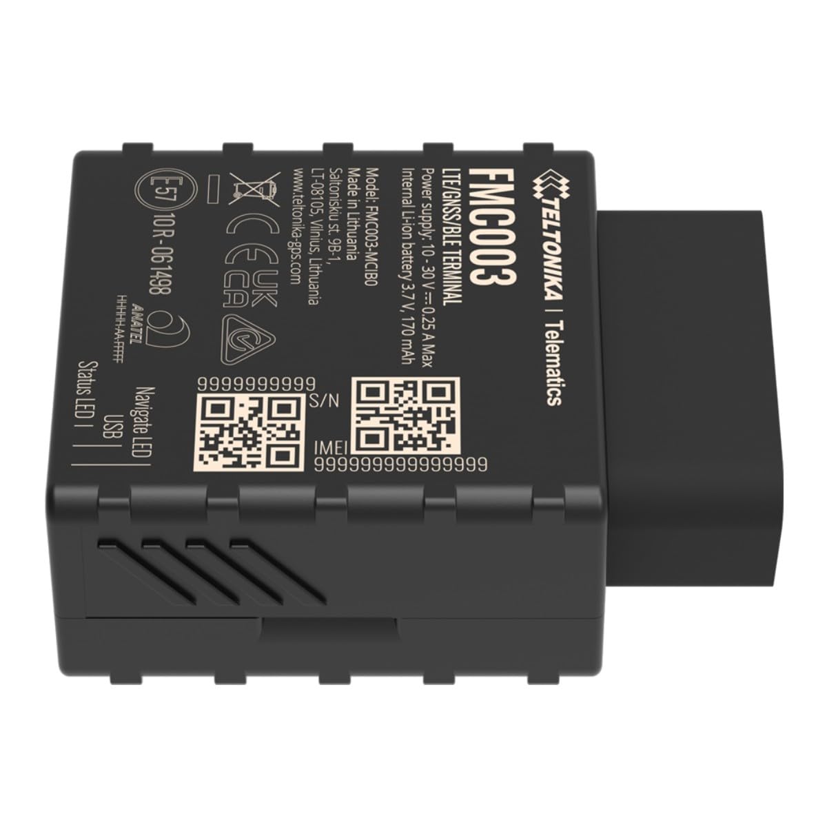 Tracker Plug & Play pour véhicules - Connexion OBD - Installation Rapide et Accessible - 4G. 2G et BLE pour TK-Eye - Micro-SIM - Lecture des paramètr