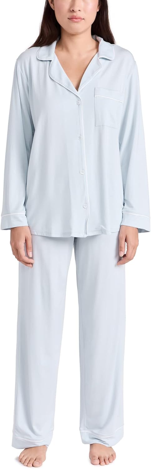 Eberjey Gisele Classic Women's Pajama Set | Long Sleeve Shirt + Long Pants