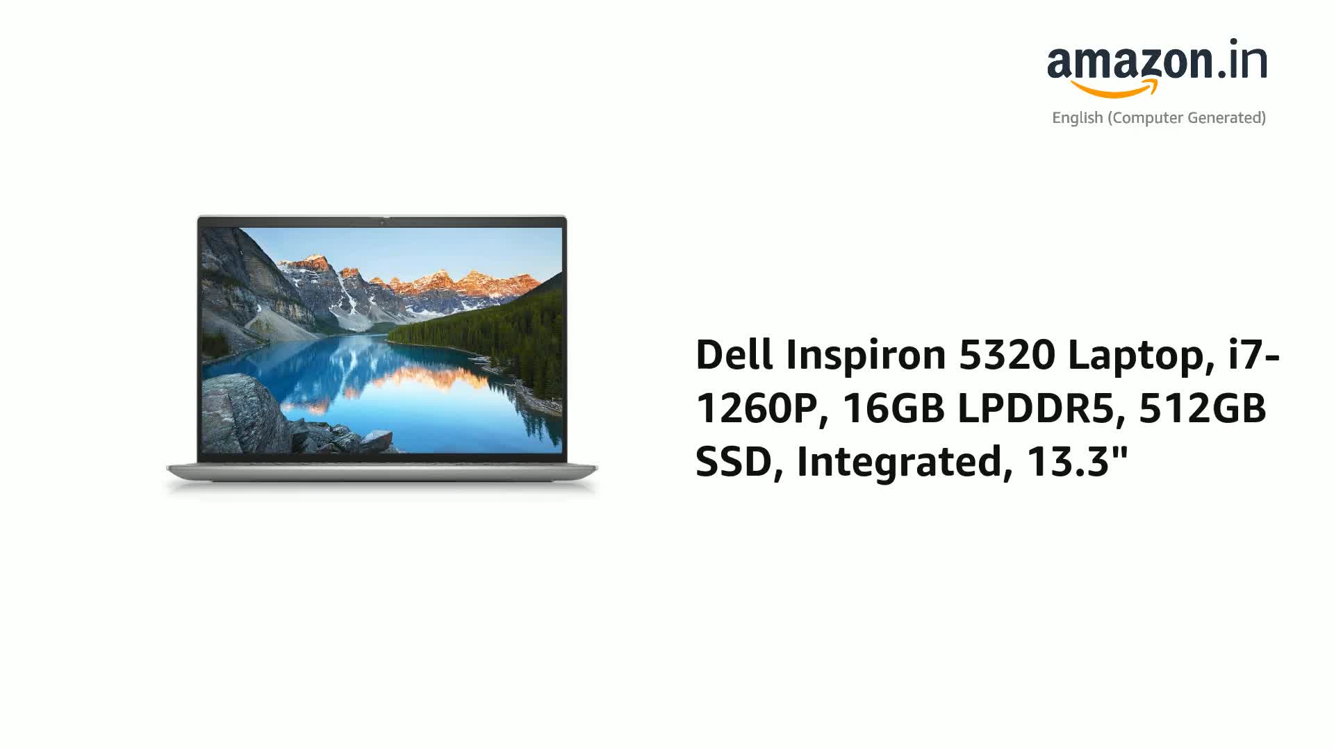 Amazon.in: Buy Dell Inspiron 5320 Laptop, Intel i7-1260P, 16GB