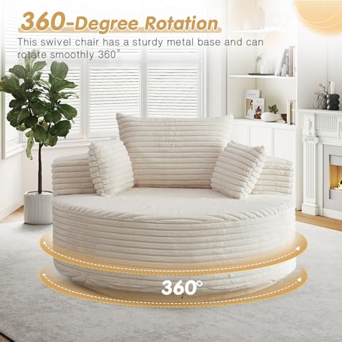 Sillón Plegable Peluche Beige miniatura 3