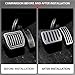 Aluminium AT Car Foot Pedal Pads Covers,Compatible With Tesla Model 3 Y 2021-2023 Aluminum Alloy Accelerator Brake Rest Pedal Three