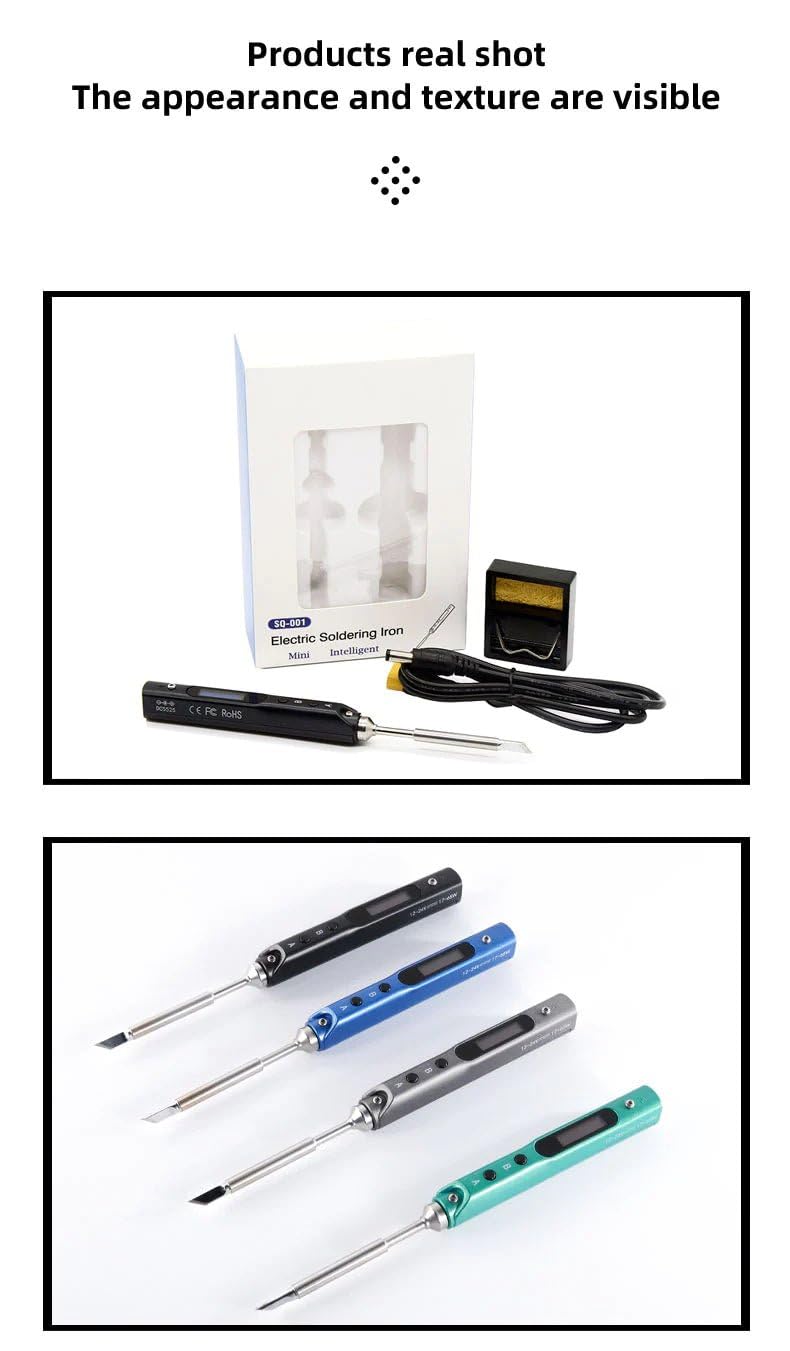 SQ001 Przenośna mini lutownica elektryczna OLED zielona TS-B2