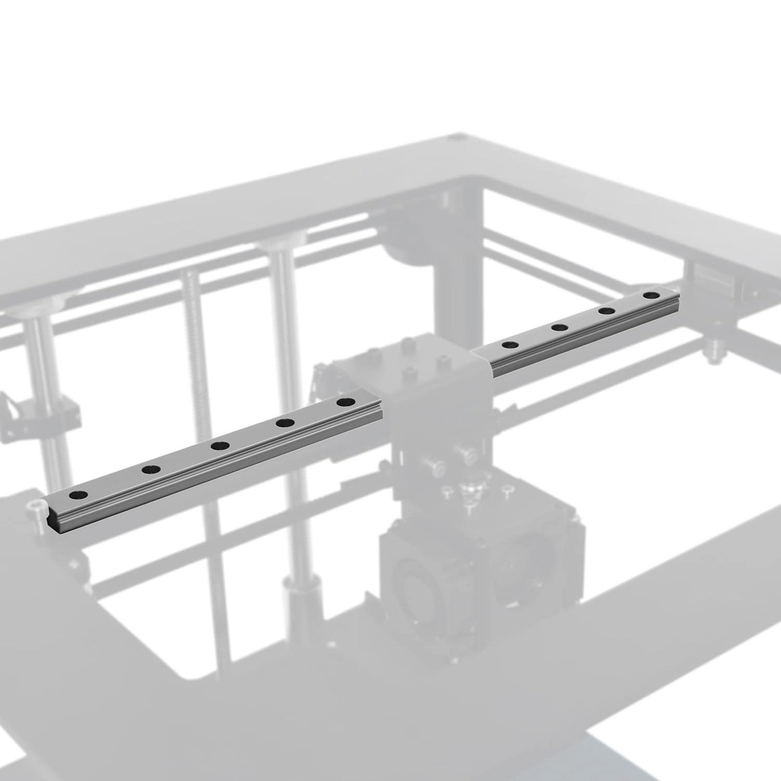 500 Mm Schieber-Linearführung mit 2 MGN12H Edelstahl, Ausgezeichnetes Lagerstahlmaterial, 4-Punkt-Kontaktdesign für Automatisierungsgeräte für 3D-Drucker