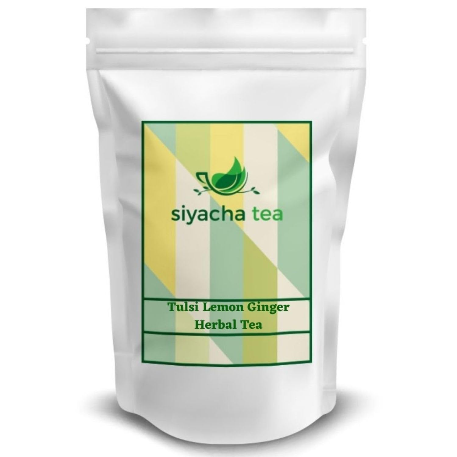 Siyacha Tea Tulsi Green Lemon Ginger Refresh, Tulsi Green Wellness & Slim Weight Support Combo Pack, 100G Each-image-8