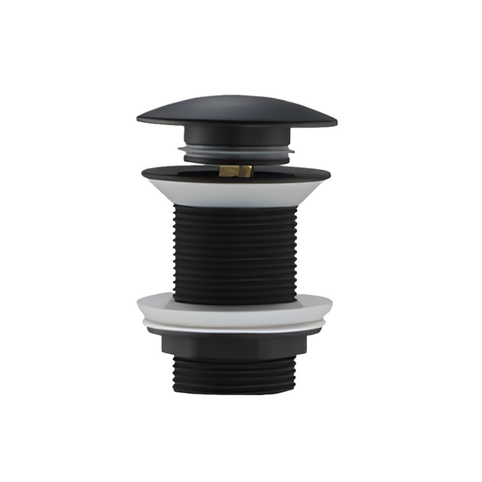 Stainless Steel Drainage Grate, Basin Sink Pop Up Drain With or Without Overflow Multicolor(Black No Hole)