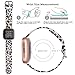 QINGQING Compatible with Fitbit Versa 2/Versa/Versa Lite Edition Band for Women, Silicone Fadeless Pattern Leopard Printed Replacement Wristband Strap for Fitbit Versa Smart Watch (Leopard)