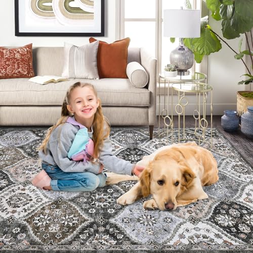 Alfombra antideslizante lavable ROYHOME resistente a manchas para zonas de paso 7