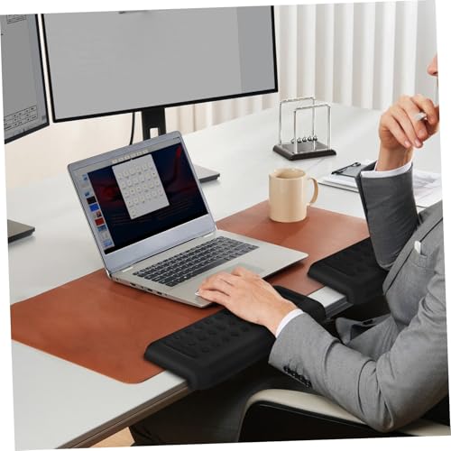 Repose-poignets pour clavier et ordinateur : 2 coussinets de bureau ergonomiques - 6