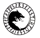 Viking ÚLFHÉÐNAR Wolf Vinyl Decal - Norse Bumper Sticker, for Laptops or Car Windows - Great Scandinavian or Icelandic Heritage Gift