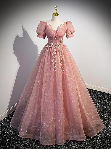 Women's Tulle Prom Gown A-Line Tiered Evening Party Dress Formal Pageant Dress2