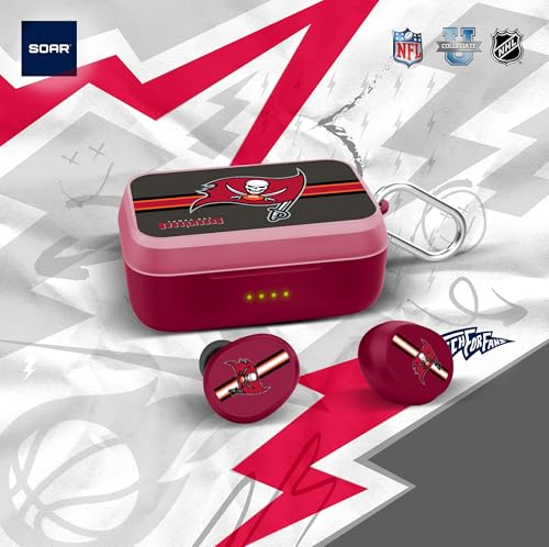 Image of SOAR NFL Wireless Sport Earbuds: Comfortable Fit & Convenient Charging