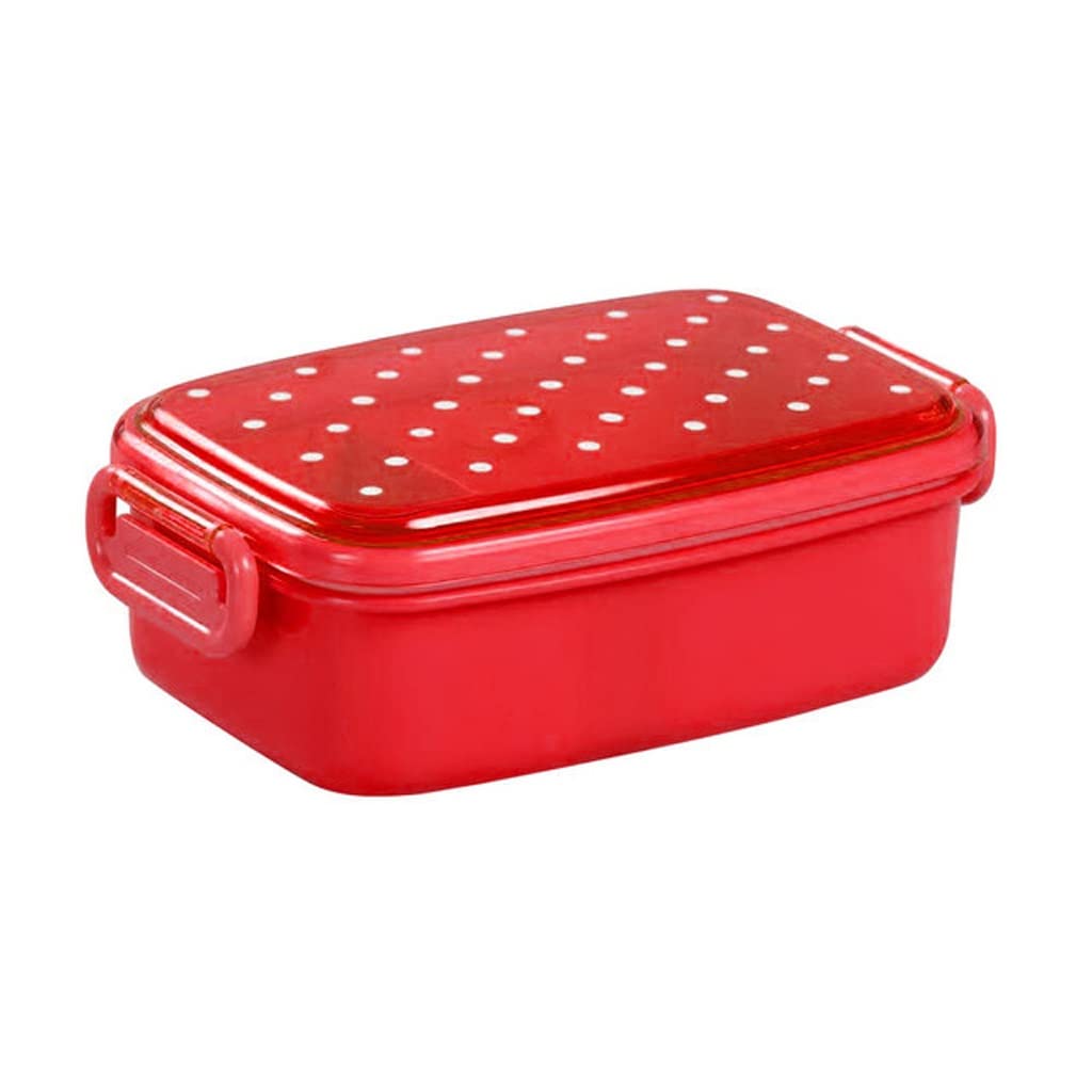 480ml przenośne jednowarstwowe pudełko na drugie śniadanie plastikowe pudełko na lunch do przechowywania w kształcie kropek pudełko Bento pojemnik na jedzenie pojemnik do przechowywania żywności