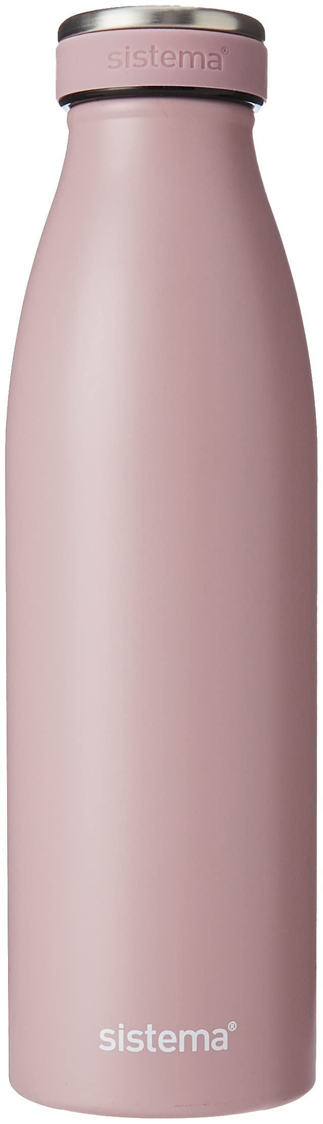 Sistema Hydrate Stainless Steel Water Bottle | 500 ml Leak-Proof Reusable Water Bottle | BPA & Phthalate Free | Double Wall Vacuum Insulation | Keeps Cold for 12 hrsHot for 6 hrs | Assorted Colours