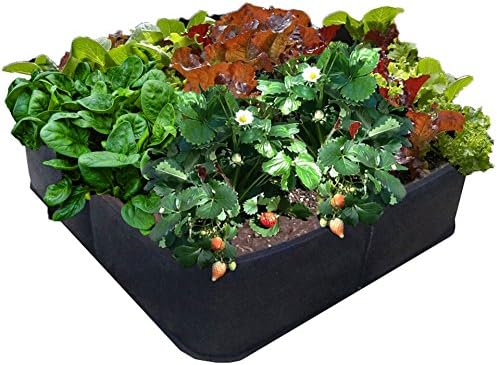 Victory 8 Garden 2 ft X 2 ft EZ-GRO small square Fabric Raised Bed GREEN GARDENING Raised Bed, AeroFlow Fabric NO Assembly