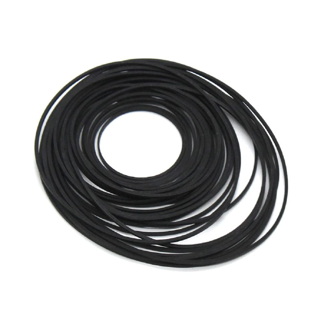 Alextend Black Rubber 3cm-8cm DIY Toy Car Module Belts, 30-40pcs (DriveBelt, Toy Belts, Belt)