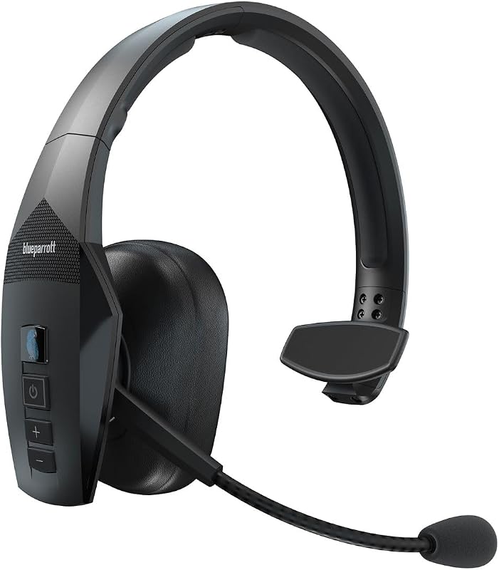 Auriculares Bluetooth BlueParrott B550-XT | Auriculares con cancelación de ruido del 96% para camioneros; control por voz, clasificación IP54, tiempo de conversación de 24 horas