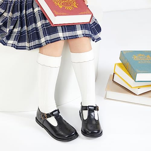 Image of PHIRAMIN Toddler Girl Mary Jane Dress Shoes-Little Girl School Uniform Shoes for Wedding Party