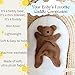 Teddy Bear Lovey Comforter Toy for Babies, Snuggle Toy Baby Girl & Boy, Nursery Soft Little Lovie for Newborns and up, Cuddly Plush Security Blanket Infants 0-6 Months, 12inch (Brown Bear)