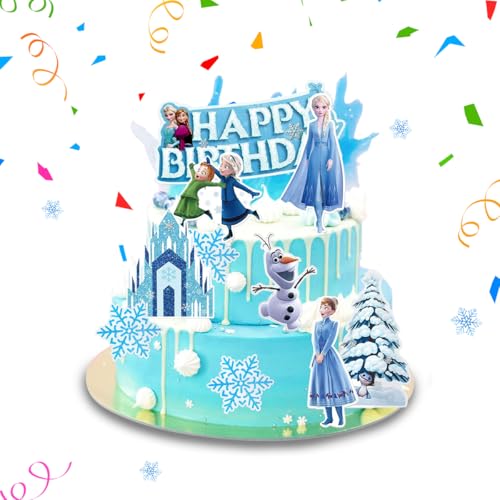 Frozen Princesa Cake Topper, 10 Piezas Decoración de Pasteles de Figuras Congeladas, Decoracion Tarta Frozen, Figuras de Frozen Mini para Niño Niña Fiesta de Cumpleaños