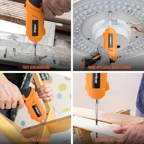 Hi-Spec 42dlg Roze 4V USB Elektrische Schroevendraaier & Gereedschapsset voor in Huis. Snoerloze Schroevendraaier en Handgereedschap in Compacte Koffer - Afbeelding 4