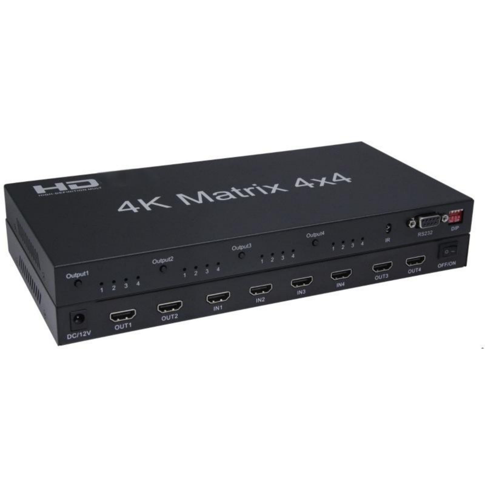 Selettore splitter switcher compatibile HDMI 4K 60Hz Matrix 4X4 2.0 Uso domestico | 4 in 4 out HDCP2.2 EDID RS232 for monitor TV PC