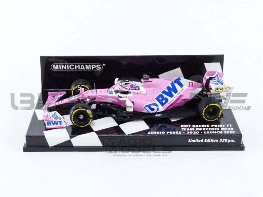 ミニチャンプス　BWT RACING POINT F1 TEAM RP20 BWT Racing Point F1 RP20 Sergio Perez Sakhir 2020 1st Career